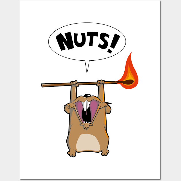 Rebel hamster need more nuts! Wall Art by D-Pic